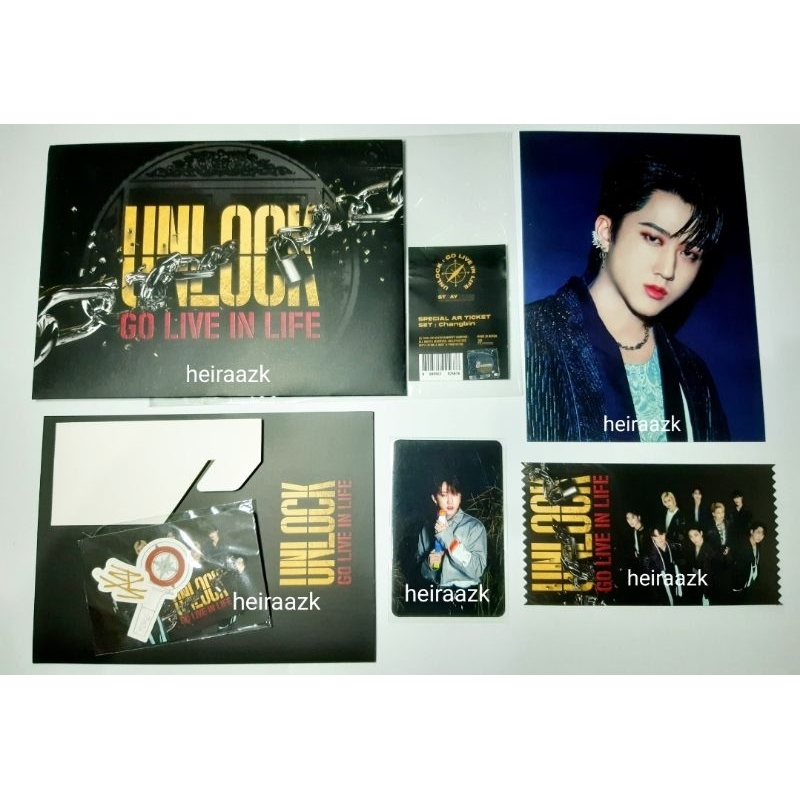 AR ticket set Changbin Stray Kids Unlock Go Live In Live