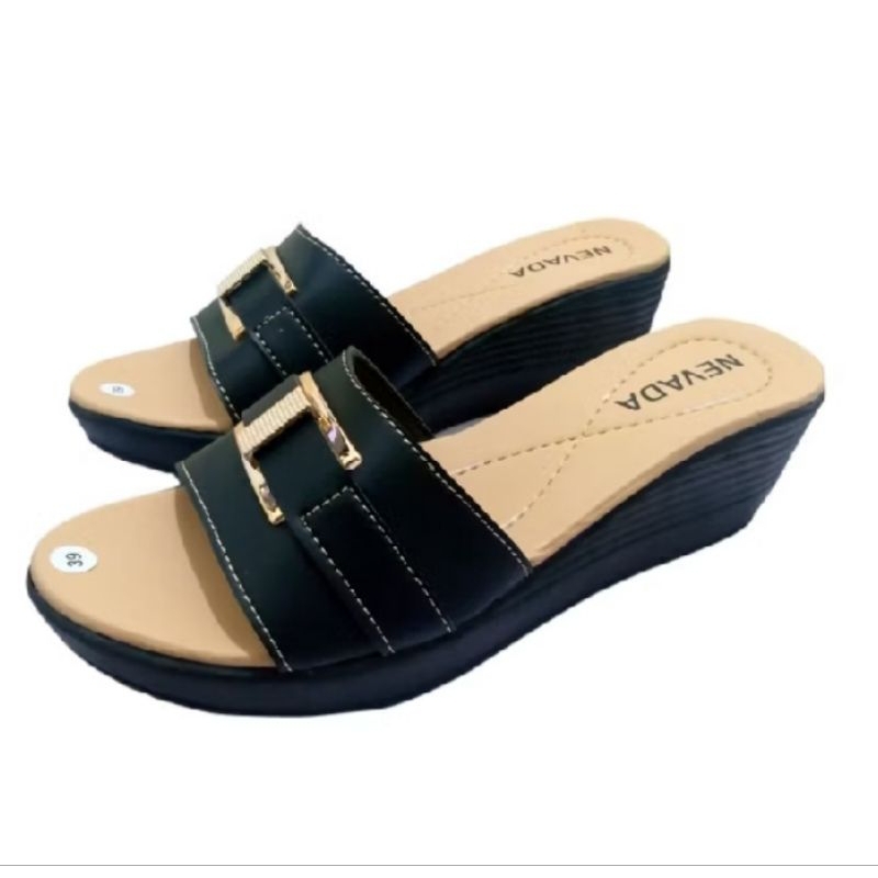 SOFIYA Sendal Wanita Wedges Rindi NATASYA Terbaru Cantik dan Elegan