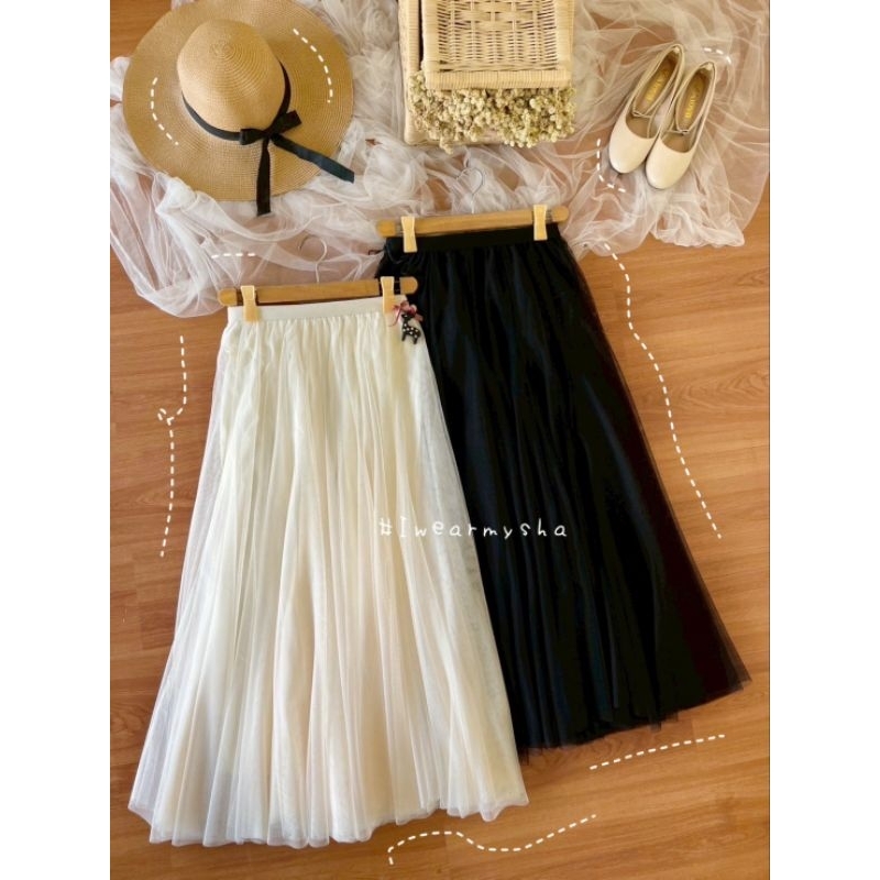 Rok Tutu Princess Premium 3 Layer Panjang Mysha | Tulle Skirt Iwearmysha