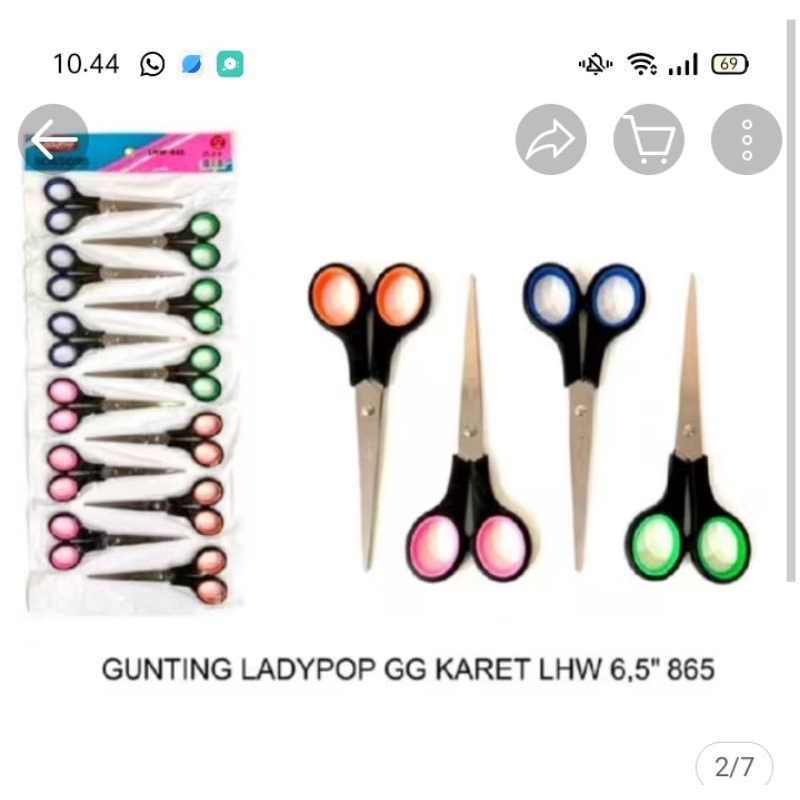 

gunting lembar isi 12 pcs