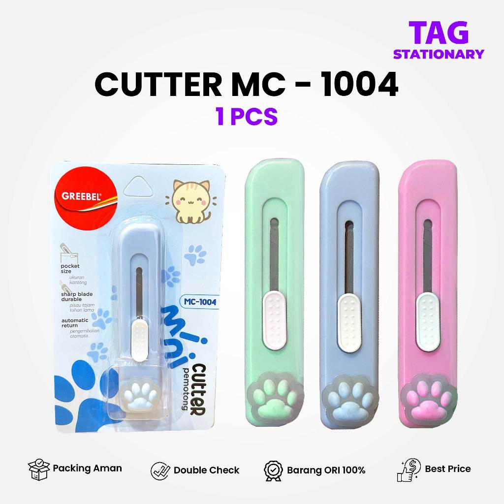 

Greebel Cutter Mini Portable / Mini Cutter MC-1004 (PCS) / Cutter Kecil Cutter Travel Size