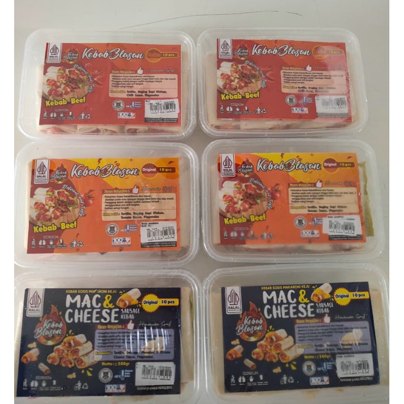 

KEBAB FROZEN KEBABLASAN DAGING ISI 10