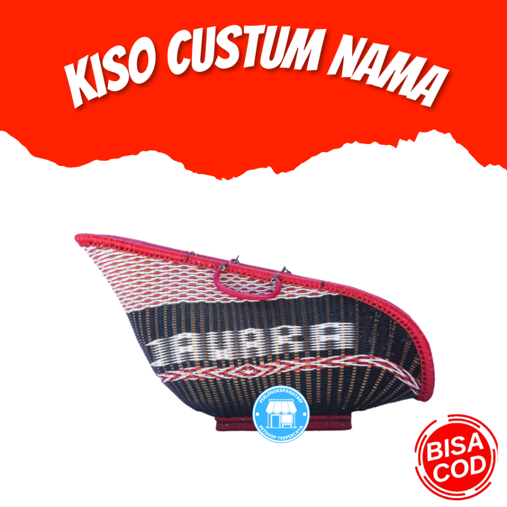 KISO TULISAN LURUS Kepek Custom Nama Kiso Ayam Bangkok