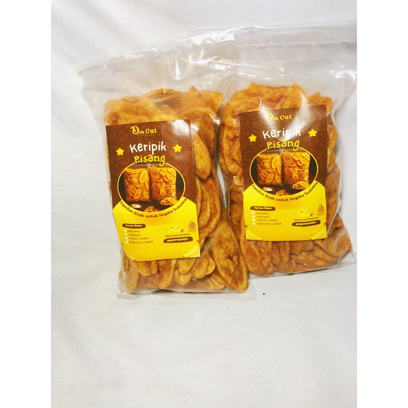 

KERIPIK PISANG RENYAH VARIAN CARAMEL KEMASAN 250gr