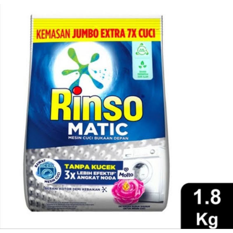 Rinso Matic Front Load Detergen Bubuk 1.8 kg