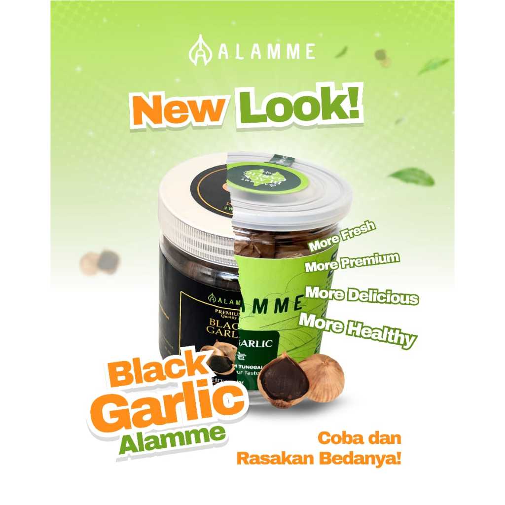 Alamme Black Garlic Bawang Hitam Tunggal Lanang Jumbo Premium