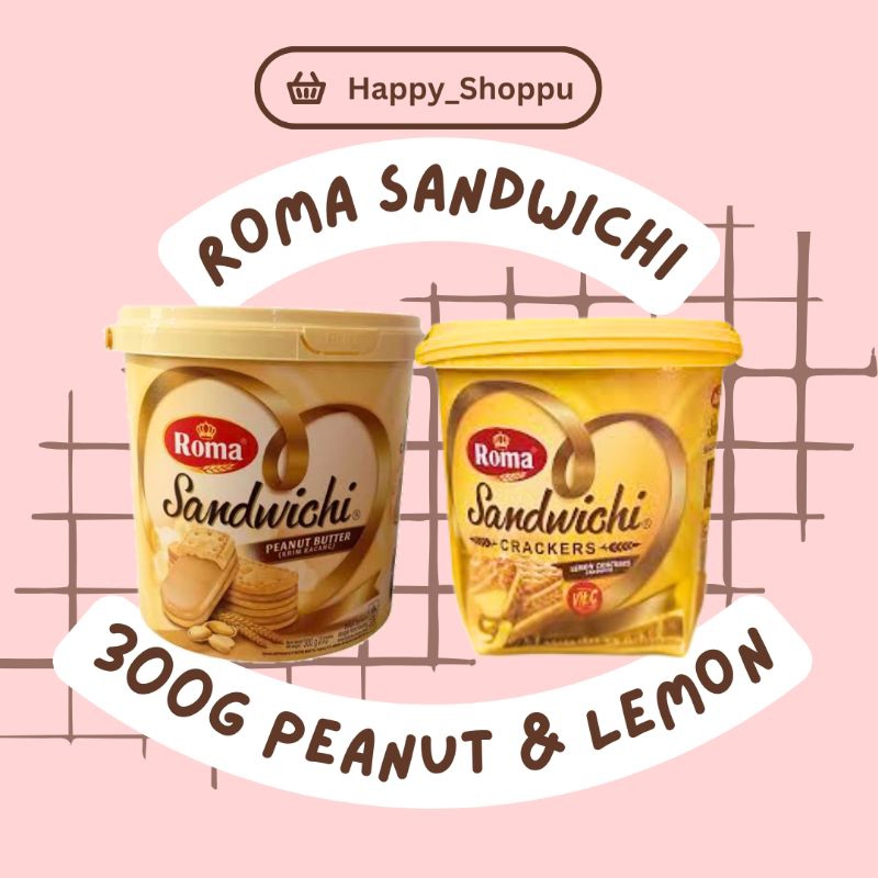 

Roma Sandwichi Peanut Cream Lemon Crackers 300g
