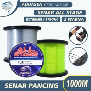 GOFISH Tali Pancing 1000m Warna Putih Dan Hijau Nilon Fishing Line Original Senar Pancing All Stage