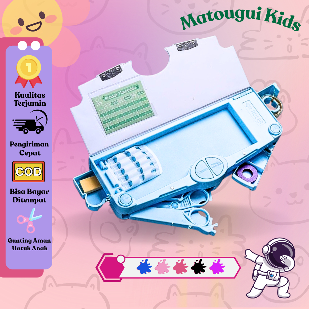 

【MTG.KIDS】Kartun Beruang Pensil Case Tempat Pensil Multifungsi Motif Unicorn / Dinosaurus / Astronot Untuk Anak