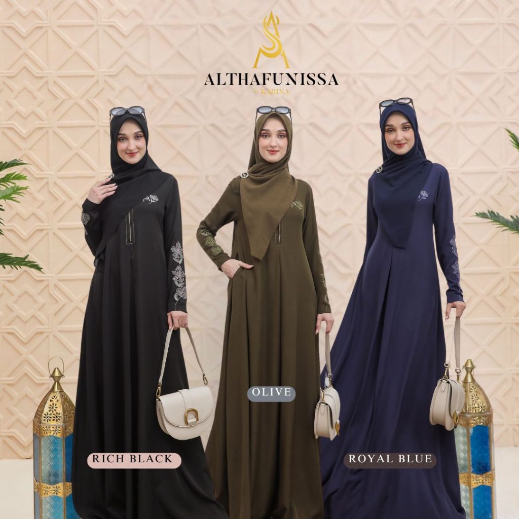 Althafunissa - Vahira | Baju Gamis Wanita Muslim Syari Elegan Modern