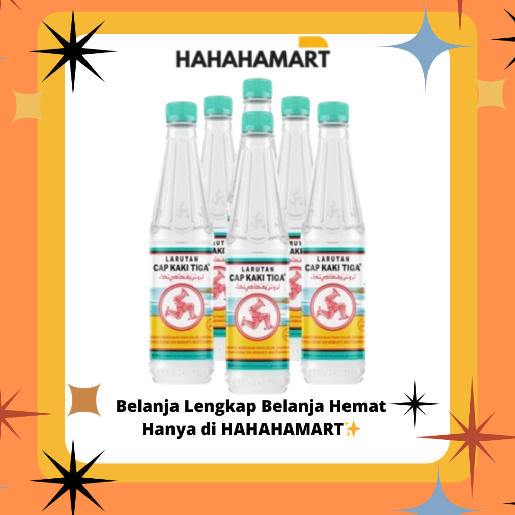 

Larutan Cap Kaki Tiga Botol Ukuran 500ml Harga Paket Isi 6pcs