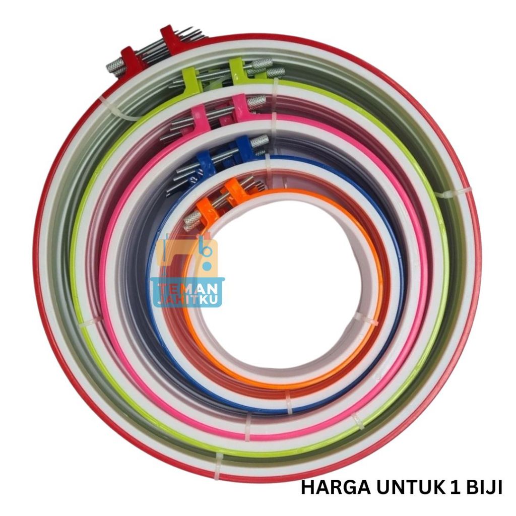 PEMINDANGAN / RAM PLASTIK UNTUK RAJUT SULAM BORDIR /  EMBROIDERY HOOP