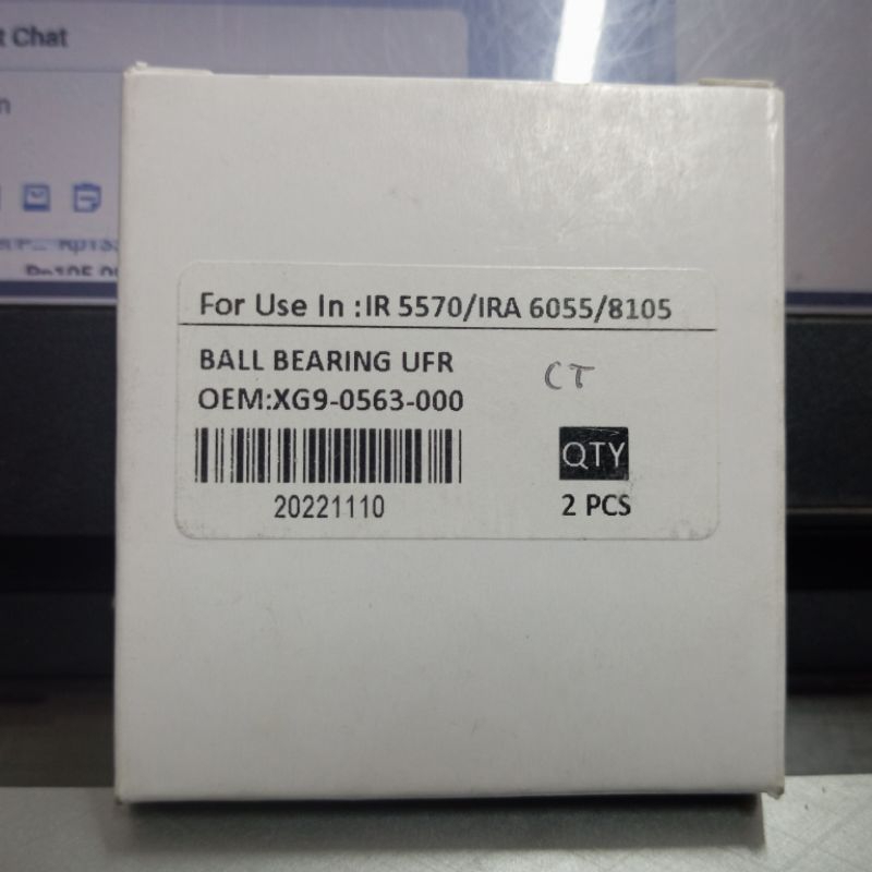 Bearing Upper Canon IR 5570/IRA 6055/8105 XG9-0563 A