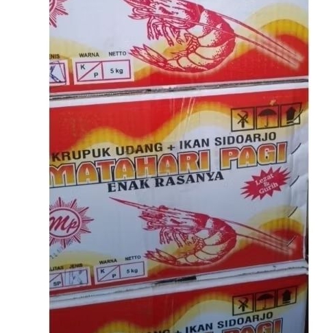

Kerupuk Udang mentah cap Matahari Pagi