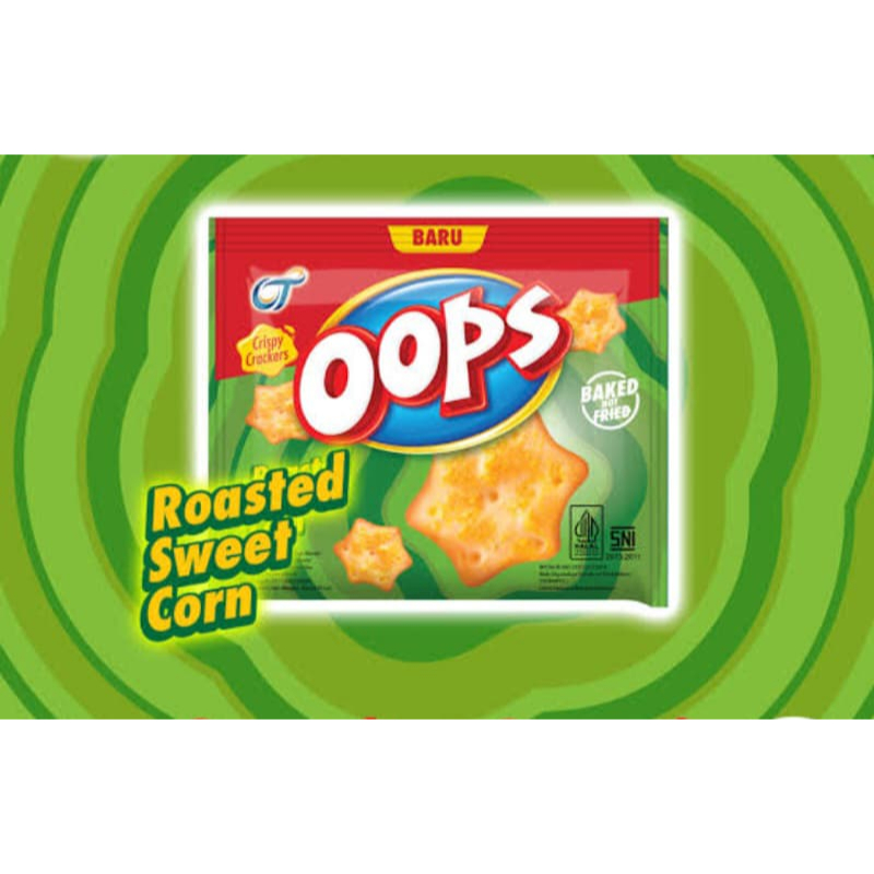 

Oops Star Crackers 10g (Roasted Sweet Corn)/ Camilan