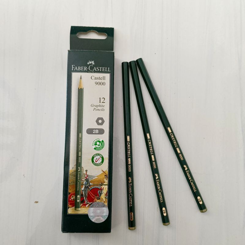 

Pensil 2b original Faber Castell dan staedtler
