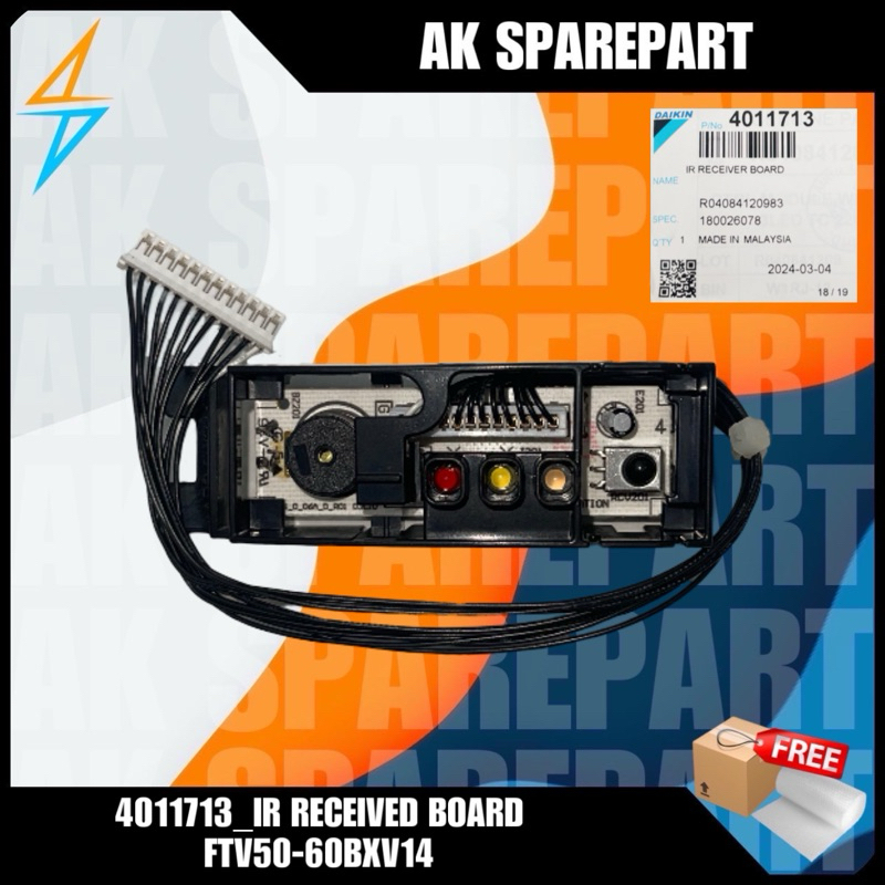 SENSOR AC DAIKIN FTV50-60BXV14 P/N:4011713_IR RECEIVED BOARD FTV50-60BXV14