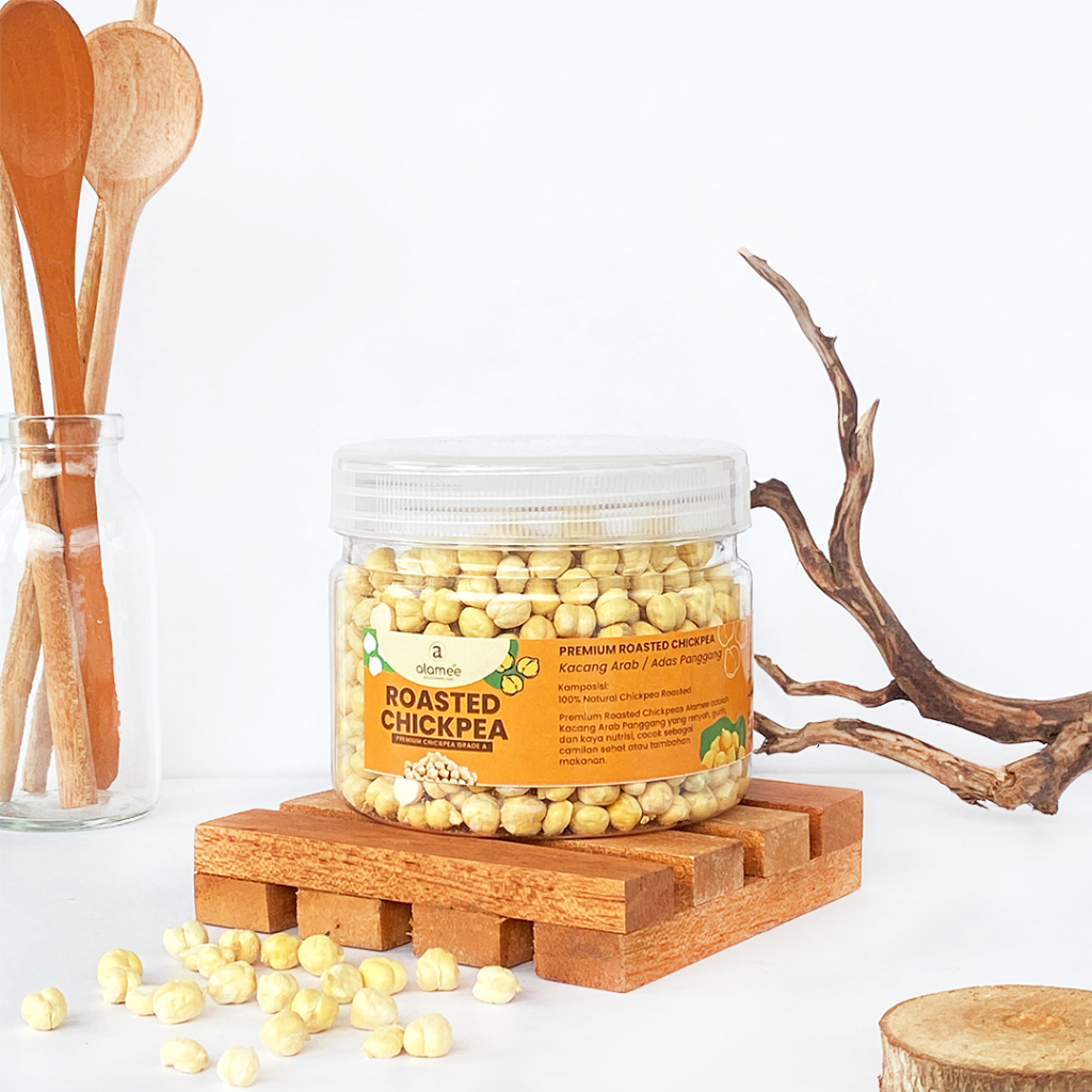 

ALAMEE Kacang Arab Chickpea Roasted Chickpeas Nut Adas Arap Gurih Matang Renyah Panggang 125gr
