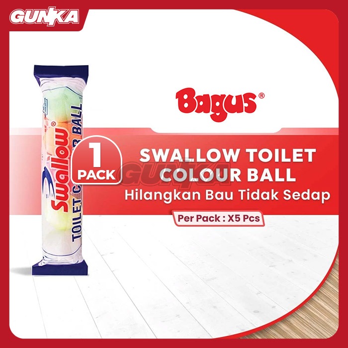Swallow Toilet Colour Ball (5pcs) BAGUS BGS-S-109 Kamper Kapur Barus Kamar Mandi Toilet Bola Warna A