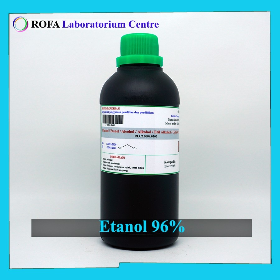 / Etanol / C2H5OH 96% 500 mL - Chemicals Solution