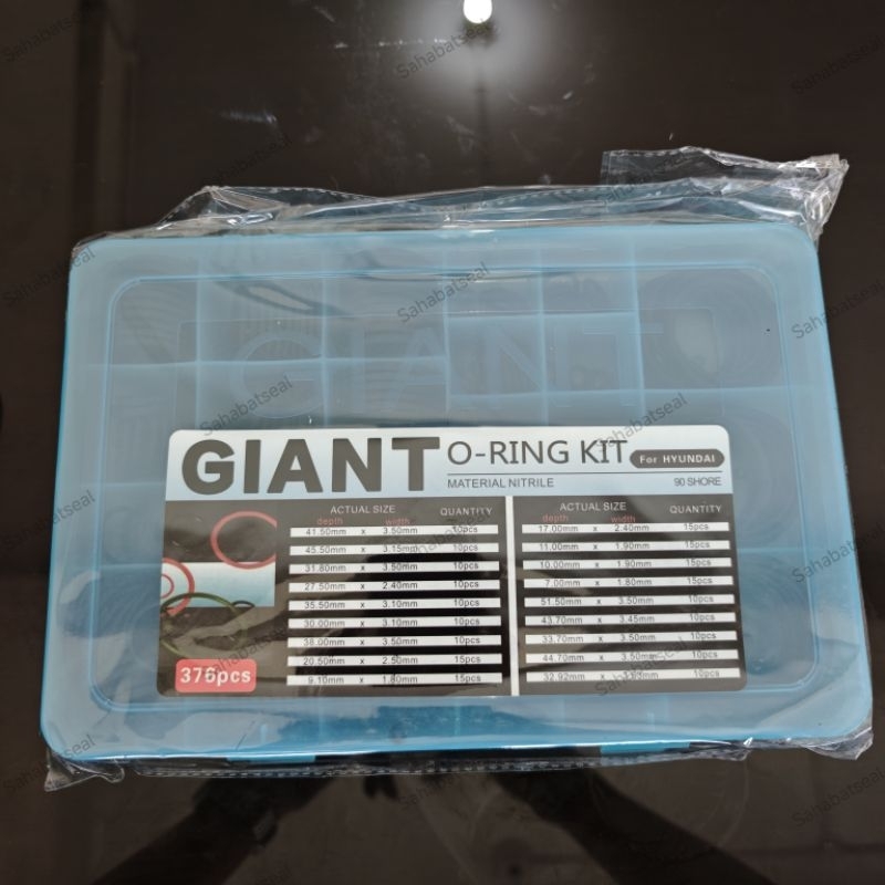 ORING BOX O-RING KIT GIANT HYUNDAI NBR 90 SHORE