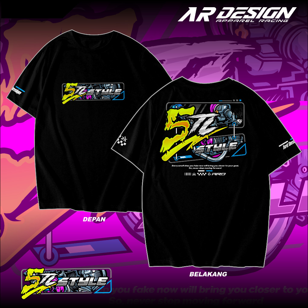 Kaos 5 TL Style Baju Distro 5 TL Mio Matic Racing Bahan PE Soft