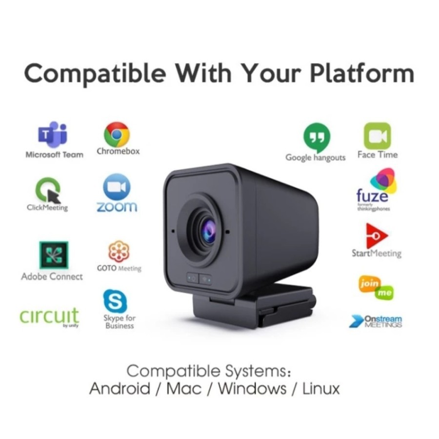 HOSODO HSD-P100 FULL HD WEBCAM WIRELESS MEETING STREAMING WINDOWS LINUX ANDROID MAC