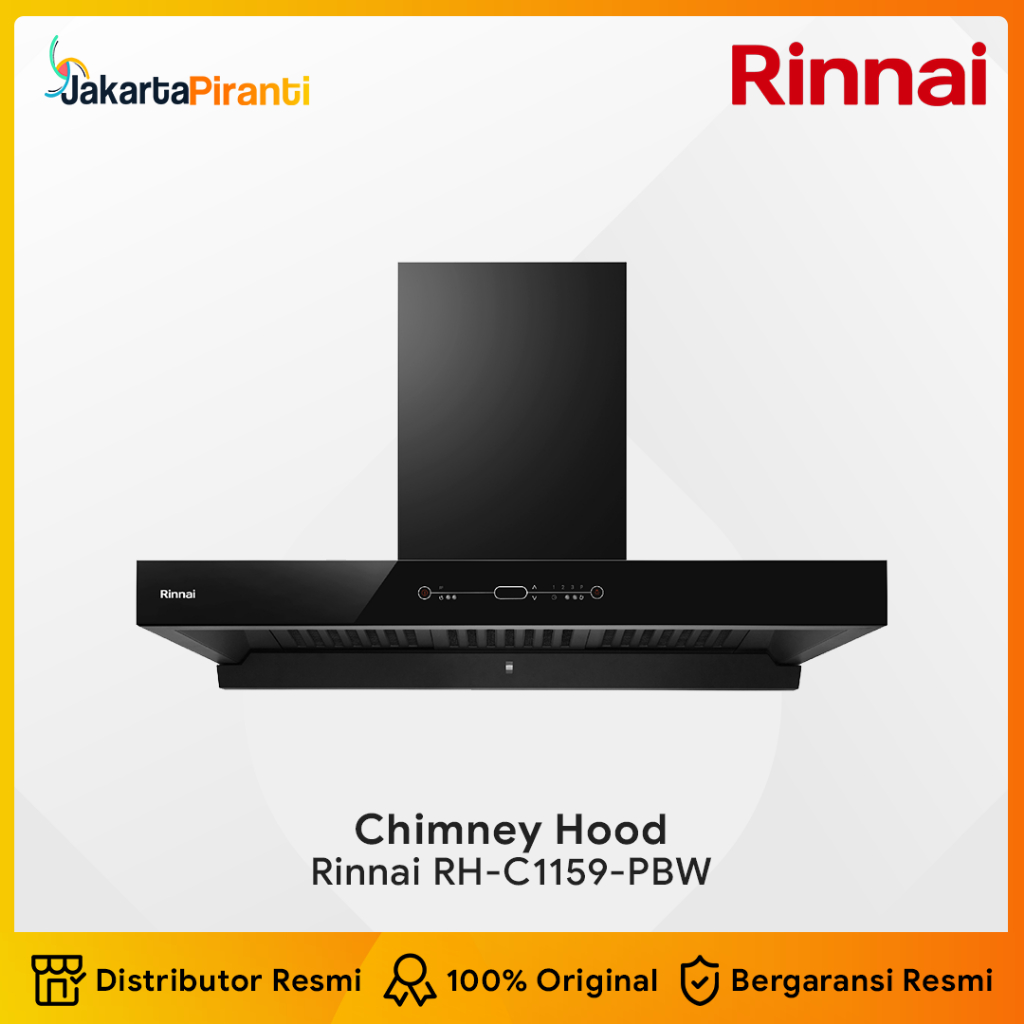 Rinnai RH C1159 PBW 90cm Chimney Hood / Cooker Hood Rinnai
