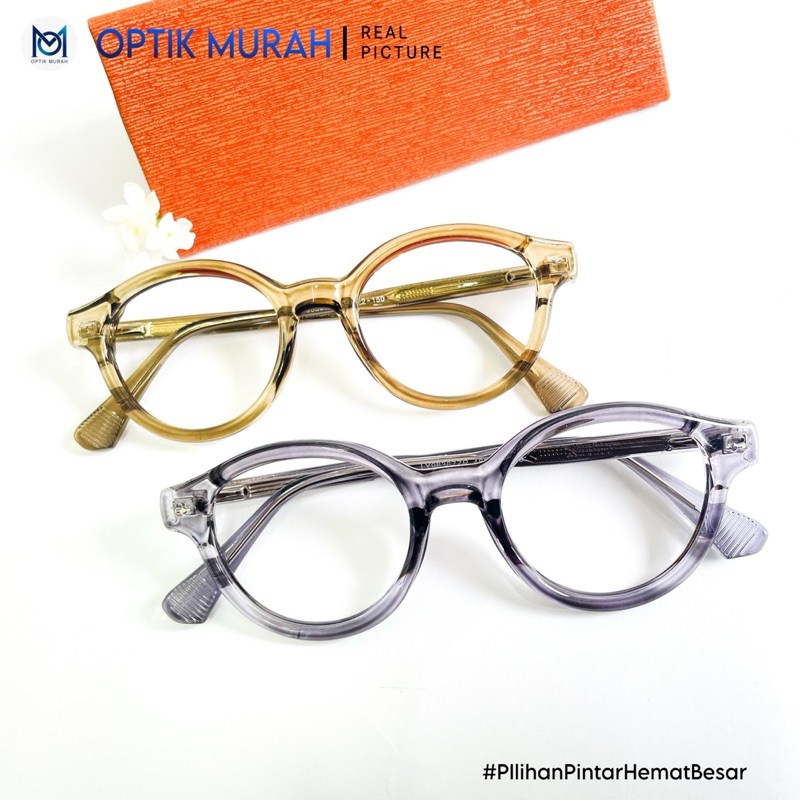 Frame Kacamata Pria Tebal Trend Modern Fashion Korea Normal Minus Plus Silinder Photocromic Anti Rad
