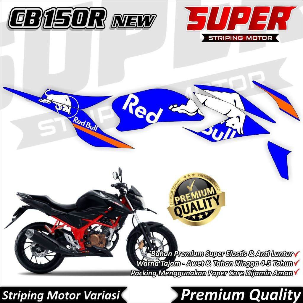 Stiker CB150r New 2019 Anti Luntur keren Striping CB150r New 2019 Striping Honda CB150r New 2019 Red
