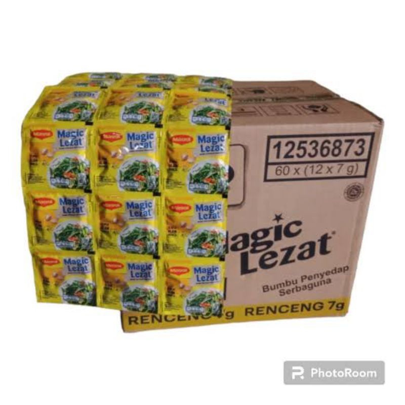 

Magic lezat renteng 1dus isi 60rtg / Magic lezat renteng dus karton murah