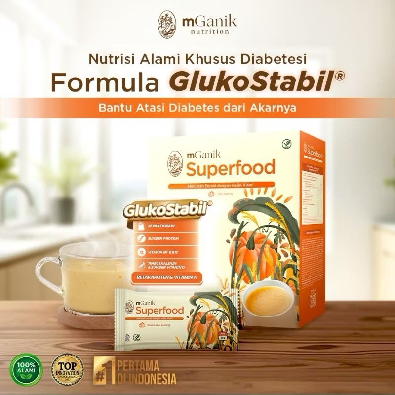 

[BARU] mGanik Superfood Pumpkin labu kuning original halal bpom