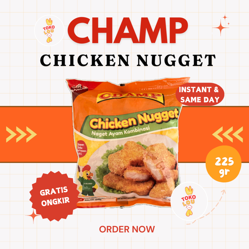 

CHAMP NUGGET KOMBINASI 250GR