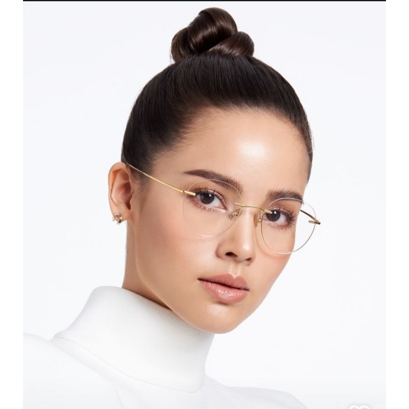 Frame Kacamata Titanium Vintage Premium rameless Rimless Kacamata Bor Buat Minus Progresif Pria Wani
