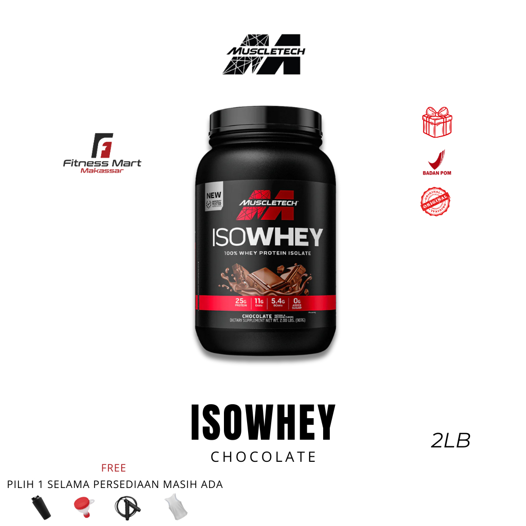 Muscletech Iso Whey 100% Whey Protein Isolate 2 Lbs