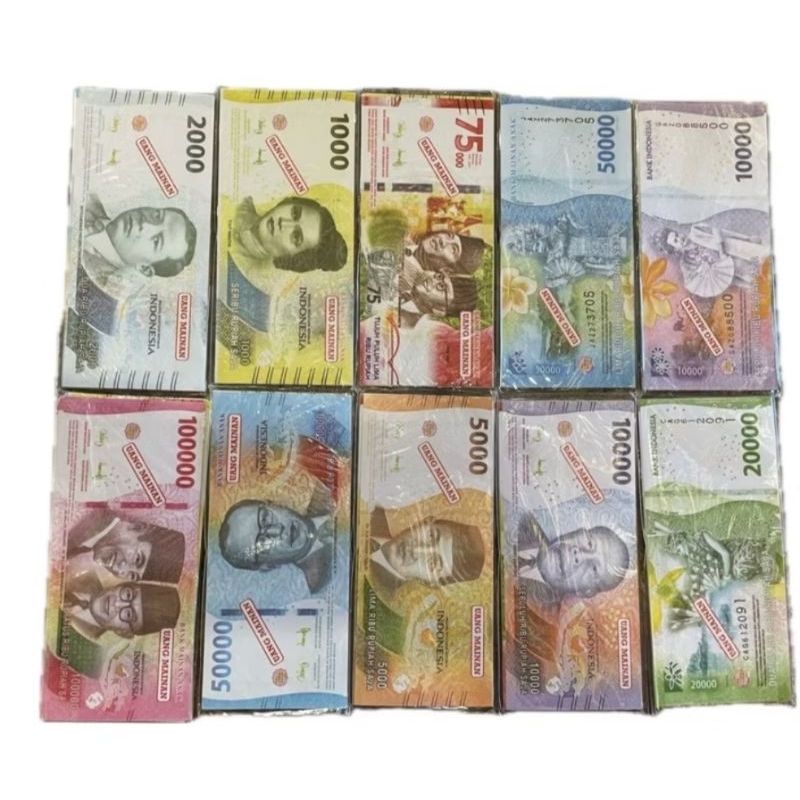 MAINAN PLAY MONYEY/UANG MAINAN/karakter kuda pony/unicorn/isi 21 lembar