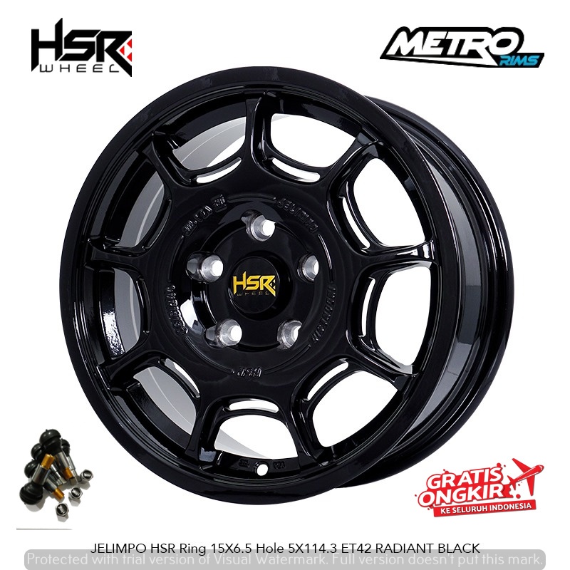 TERBARU HSR JELIMPO R15 RING 15 UNTUK MOBIL X-OVER GRANMAX APV CARRY INNOVA BRV XTRAIL-METRO RIMS