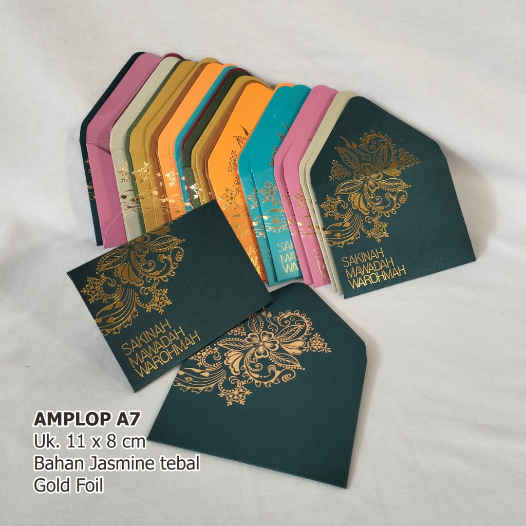 

SAKINAH AMPLOP A7 uk. 11x8 aesthetic bahan jasmine tebal