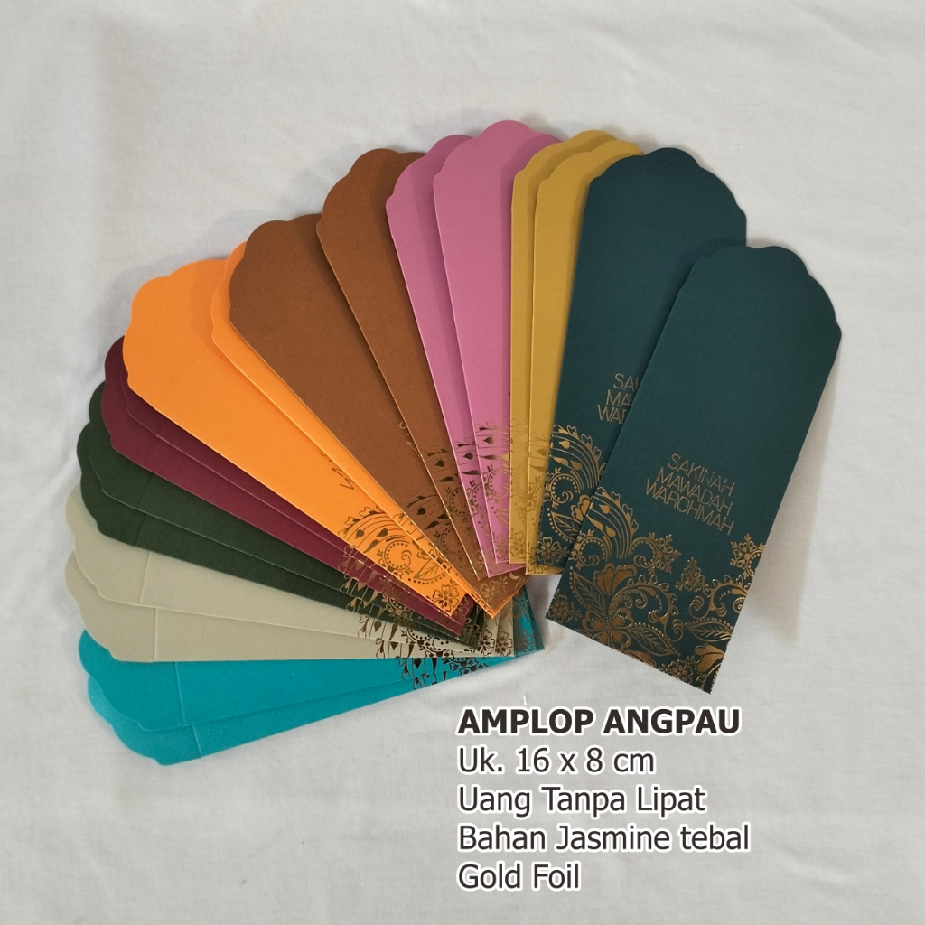 

SAKINAH AMPLOP ANGPAU 16x8 CM UANG TANPA LIPAT
