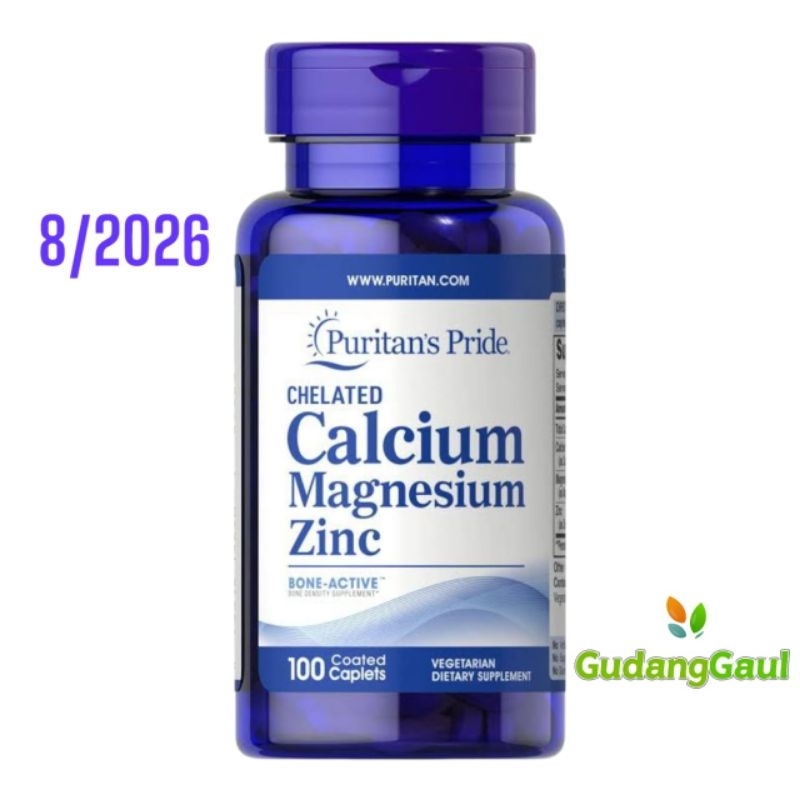 

Puritan Chelated Pride Calcium Magnesium Zinc 100 cap