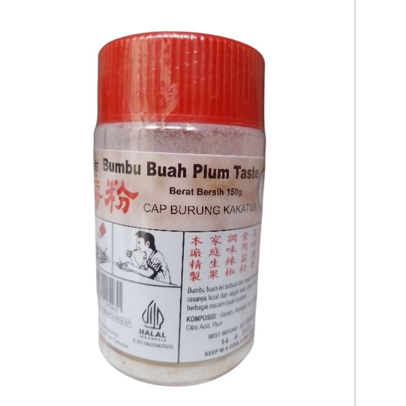 

Bumbu Garam Buah Rasa Plum Cap Burung Kakak Tua 150 gram