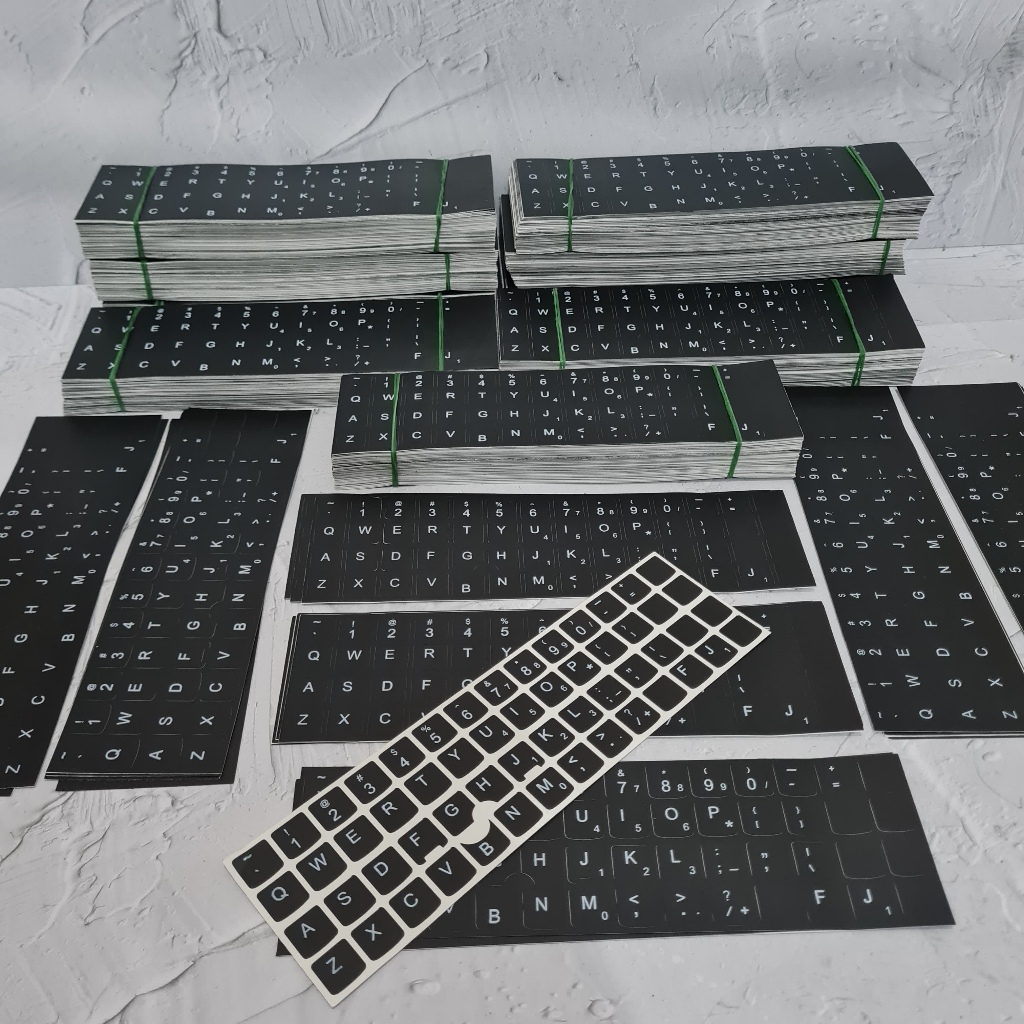 Sticker Keyboard Sticker English Layout -  Stiker Keyboard Komputer Laptop Inggris