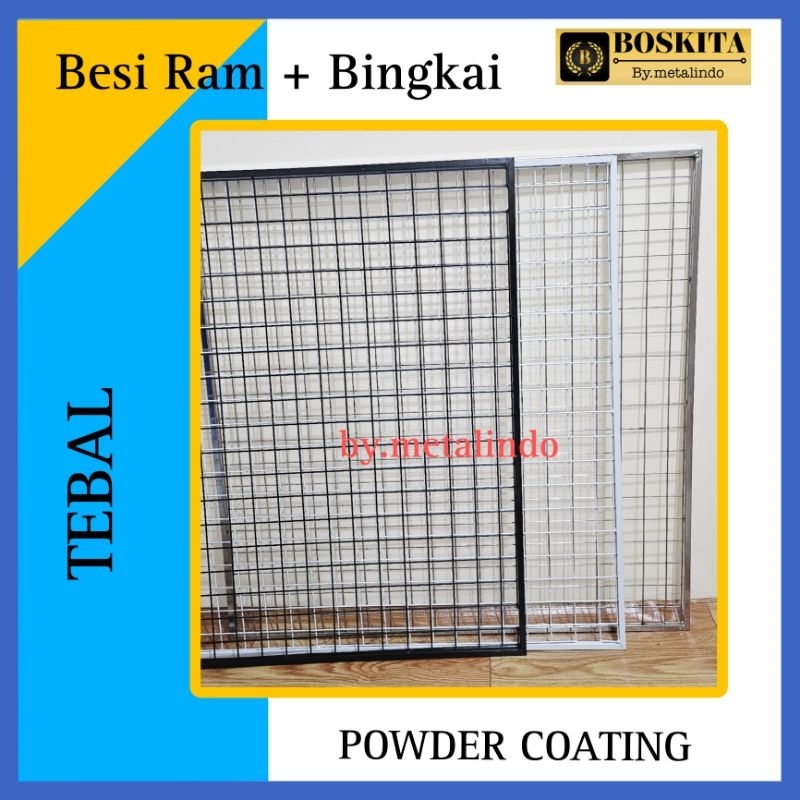Jaring Ram Bingkai Besi Tebal  Kawat Ram Display accesories wiremesh kawat besi jaring kawat besi