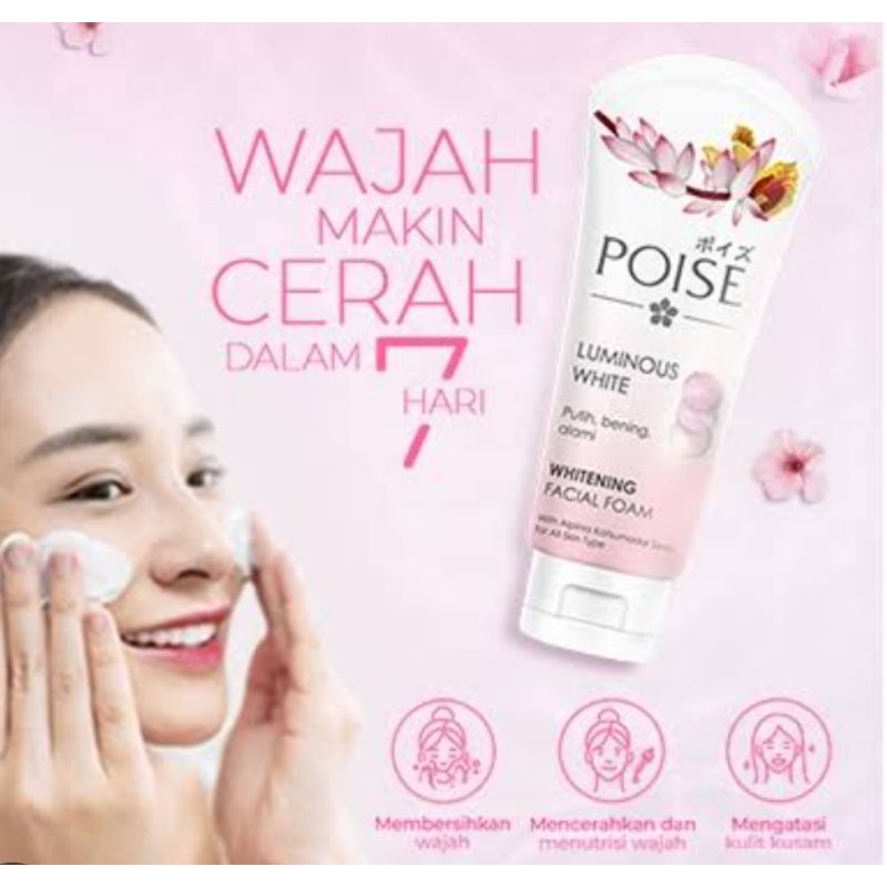 poise facial foam/poise facial wash/poise/poise official store