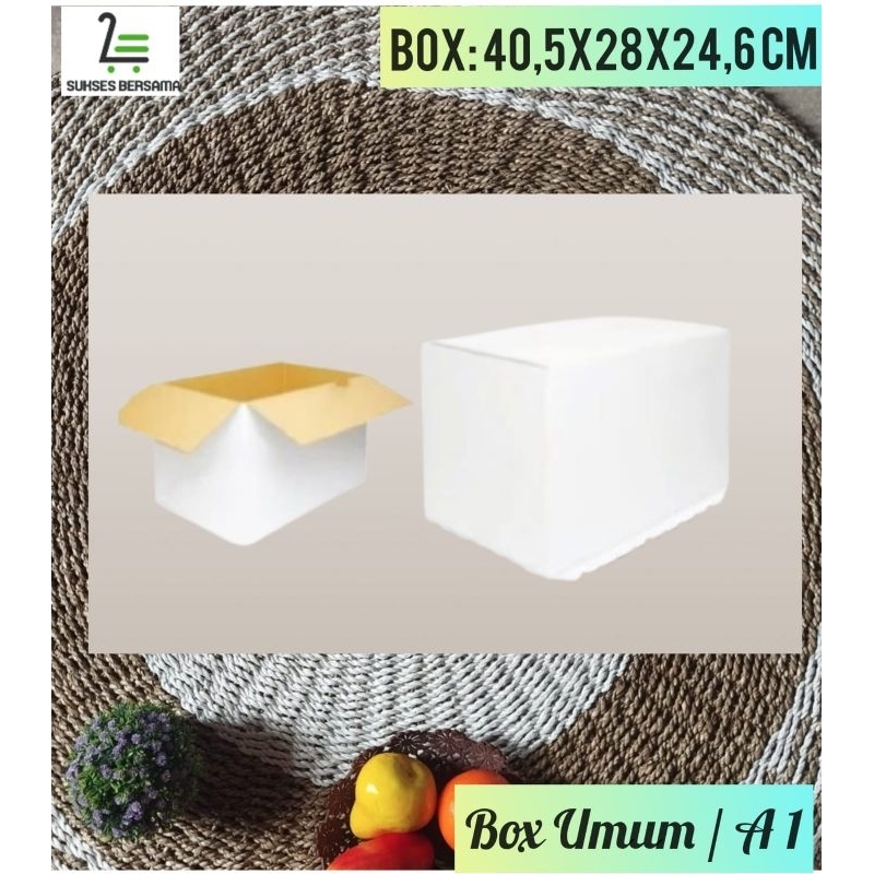 

Box 40.5x28x24.6cm( Putih Mega)/Kardus/Hampers/Box Normal/Paking
