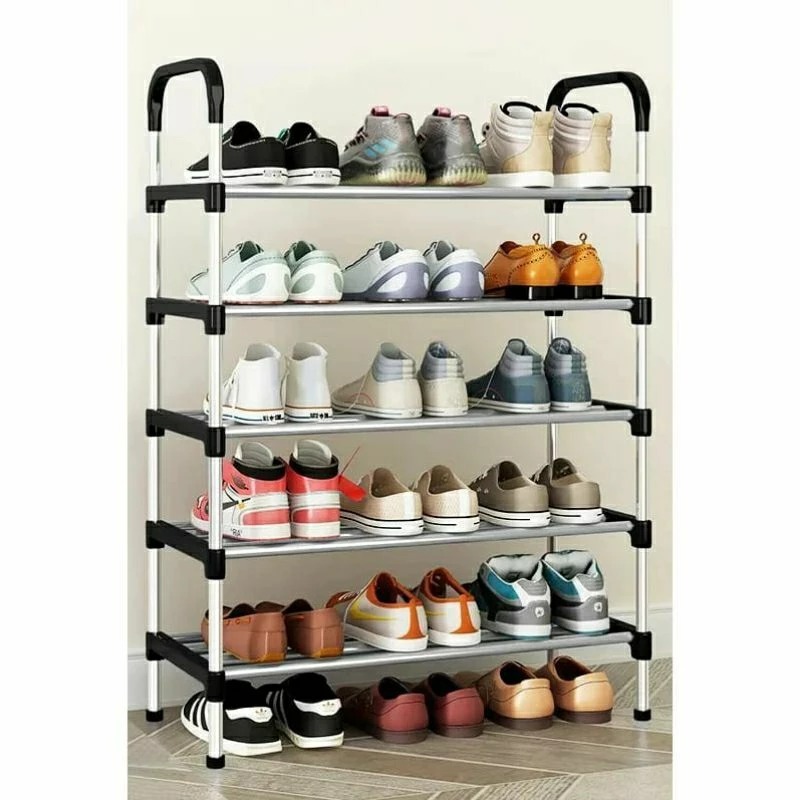 HOT PRODUCT RAK SEPATU SENDAL 5 SUSUN / RAK 5 SUSUN SERBAGUNA / RAK SEPATU SUSUN DENGAN PAYUNG