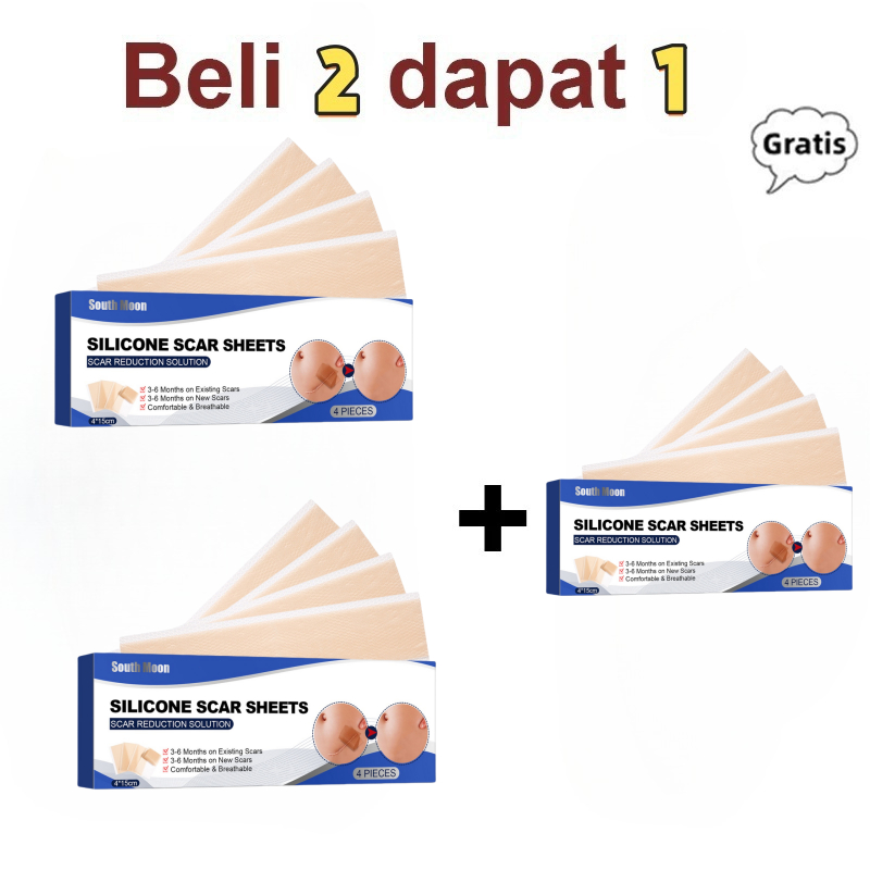 Silicone Scar Sheet Gel silikon penghilang keloid bekas luka Plester Bekas Luka Menghilangkan tambal