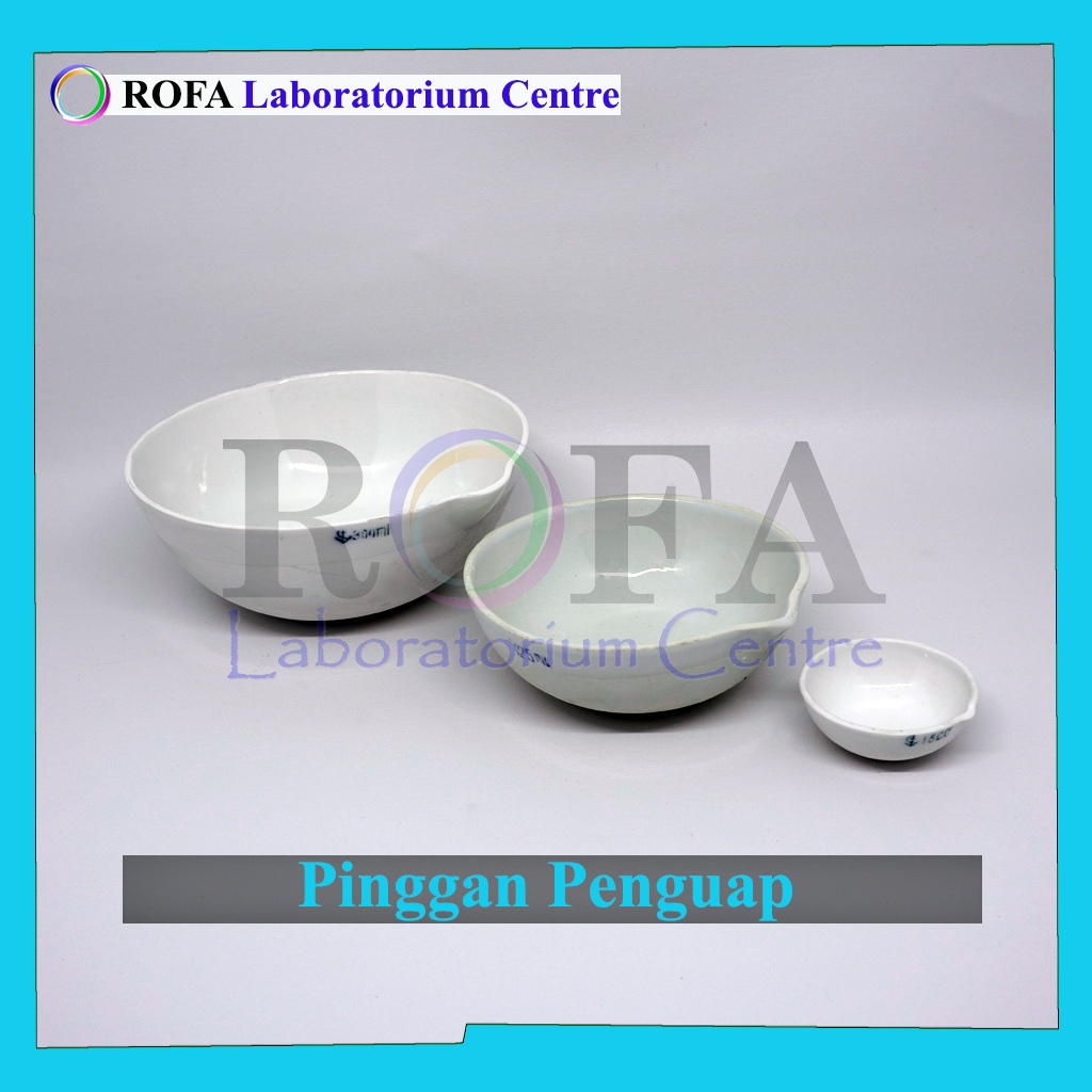 ROFA Cawan Penguap Porselen / Mangkok Laboratorium / Pinggan Penguap / Evaporating Dish 15 mL - 500 