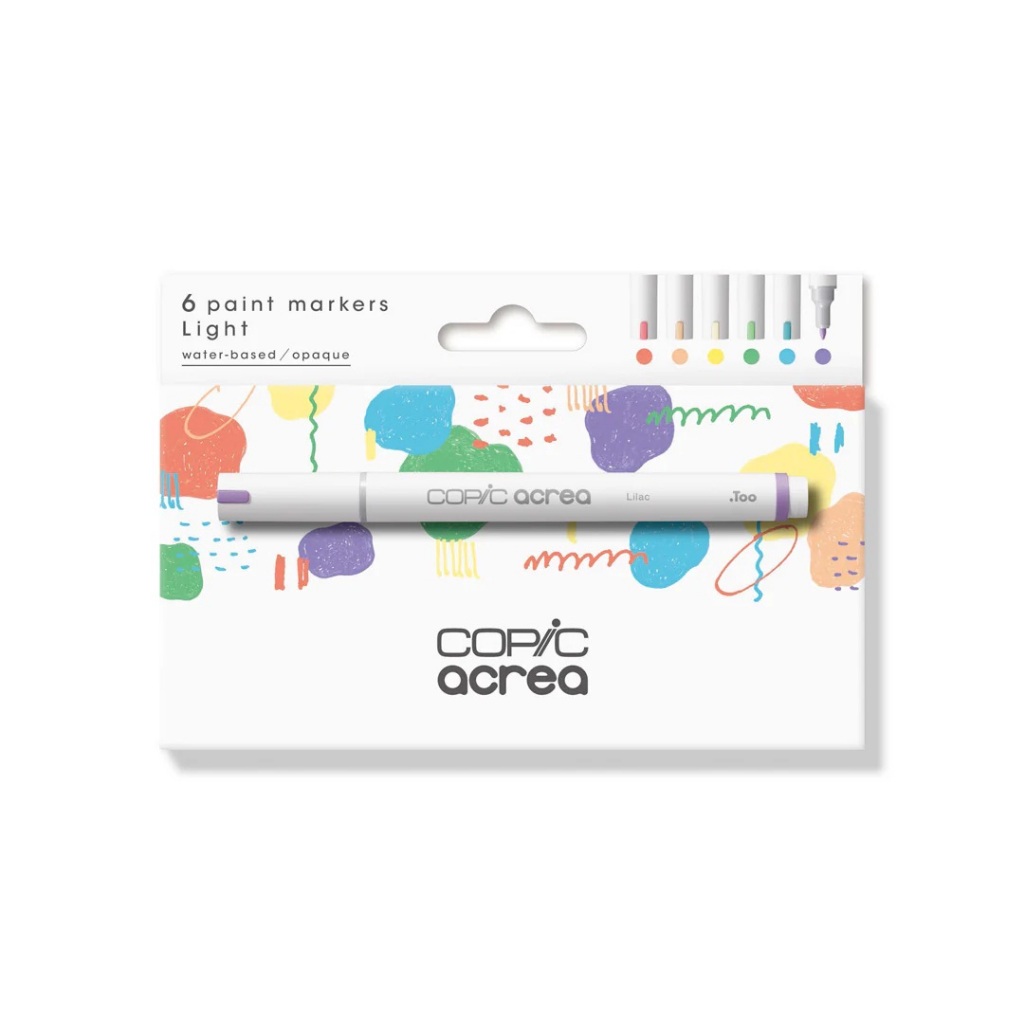 

copic acrea / copic acrylic marker /spidol akrilik set 6 warna