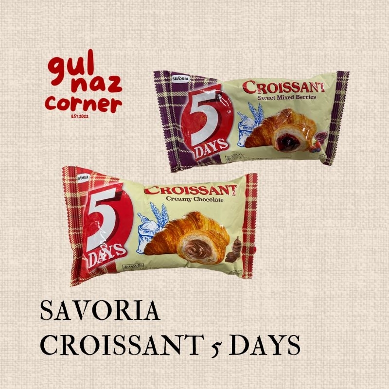 

[FREE BUBBLE WRAP] SAVORIA CROISSANT 5 DAYS 60 GR | BERRIES & CHOCOLATE